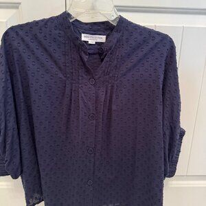 Emerson Fry India Collection Navy Blouse, Size: OS
